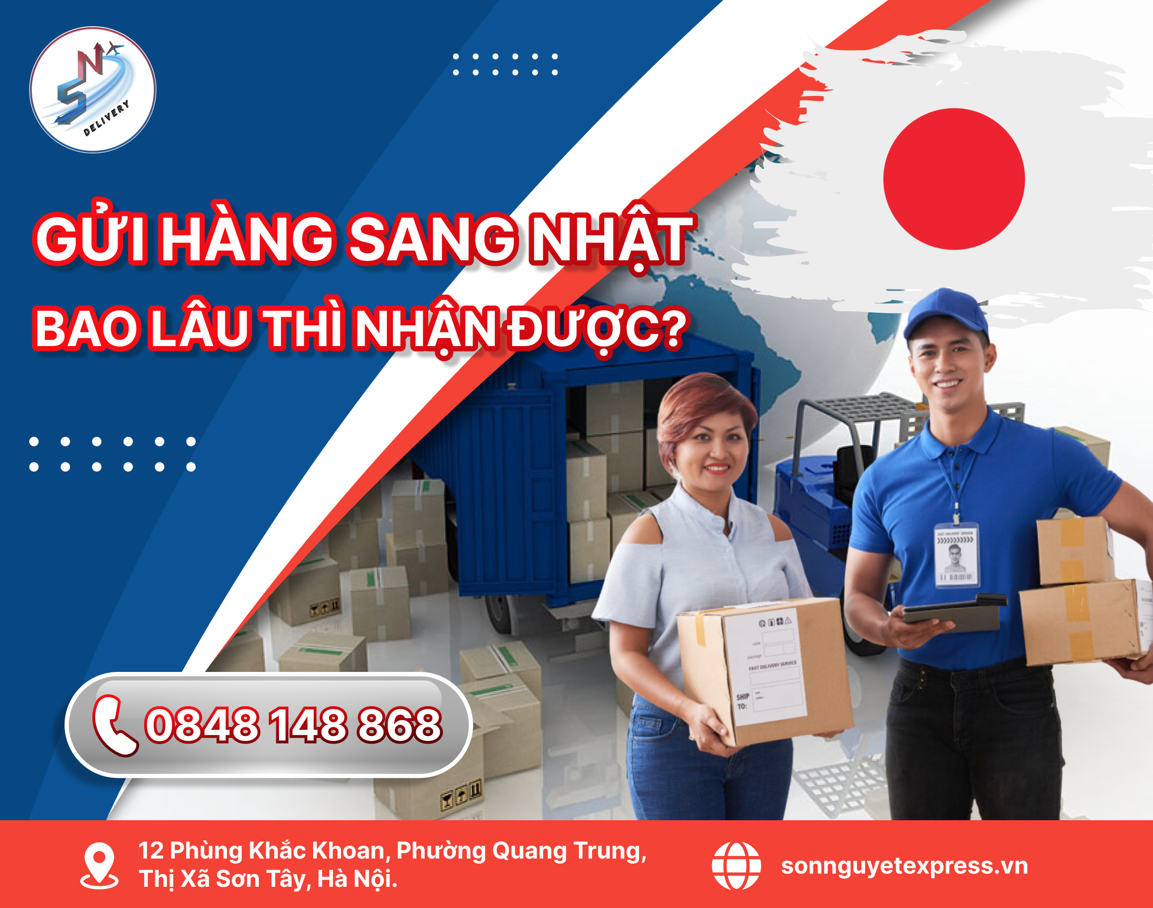 Gửi hàng sang Nhật bao lâu thì nhận được?